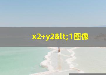 x2+y2<1图像